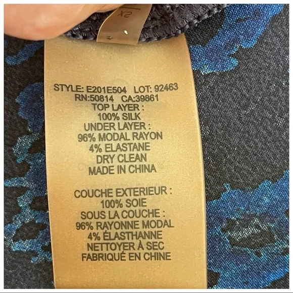 Elie Tahari Silk Dual Layer Top - Picture 7 of 7